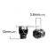 Zinc Based Alloy 3D Spacer Beads Skull Gunmetal