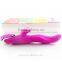 Violet Silicone Rabbit Vibrator 2*AAA Adult Products Female Orgasm Sex Toys