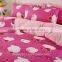 Internation Brand Double C New Design Bedding 100% Cotton / Girls Princess Pink Comforter Bed Sheet Cover Set BS353