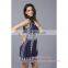 Wholesale New Embroidered Sleeveless Ladies Short Dress