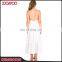 2017 New Arrival One Piece Casual Backless White Slip Maxi Dress Latest Dress Designs Photos