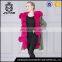 Wester style warm winter coat with fur collar for women