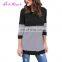 New Style Women Black Slimming Shirt Knitted Latest Design Winter Sweater