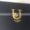 New fashion best sale gold logo black luxury candle box