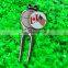 Custom shape golf divot repair tool with good quality ball marker