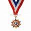 Guaranteed 100% OEM Custom Gold Metal Medal With Epoxy & Ribbon