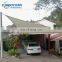 HDPE knitted carport shade fabric material uv resistance waterproof car park sun shade sail