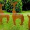 Christmas rust metal elk Corten Steel animal Sculpture