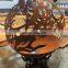Sphericity Corten Steel Fire Pit Bowl