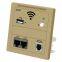 300Mbps Indoor 86 Wall Socket WiFi in Wall AP Wireless Access Point WAN LAN RJ 45 Port Repeater Router