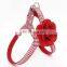 Big Red Flower Decorated Pet Cloth Collar Leash Training Dog Pulling Rope Pet Neck Chain Pet Supplies