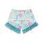 shorts  pants flower print comfortable and  loose paillette girls short pants kids Sequins