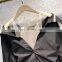 TWOTWINSTYLE Elegant Patchwork Diamonds Long Sleeve Slash Neck High Waist Sashes Dress Women
