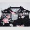 Matching outfits clothes mommy & me women off shoulder tops family lace up blouses floral tunic shirts