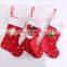 2019 Christmas Stockings Fabric Santa Claus Sock Gift Kids Candy Bag Snowman Deer Pocket Hanging Xmas Tree Ornament