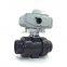Industrial Automation DC12V,DC24V and AC24V 220v Electric Water UPVC Plastic Ball Actuator Small Operated Valve Price