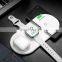 For iphone wireless charger fast charging fantasy universal Watch mobile phone headset 3 in 1 sucker wireless charger for iphone