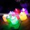 Waterproof plastic RGB color changing flameless led light candle