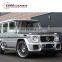 G class w463 WD style body kits for G350 G400 G500 G55 G63 body kits with front bumper rear bumper hood scoop over fenders