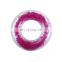 Hot Selling Inflatable Transparent Net Red Feather Swimming Ring Thickened PVC Swimming laps Adult Seat Ring