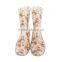 rubber flower girl ladies fashion rain boots