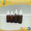 60ml amber glass dropper boston bottle