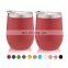 Custom Logo Print insulated 12oz OEM China double wall stainless steel tumbler cup vacuum Sublimation wine Tumbler