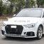 RS3 Car accessories Auto Body kit For Audi A3 High quality front bumper with grill for Audi S3 PP Material 2017-2019