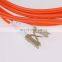 Rose Red Color  Multimode Duplex Dual OM1 OM2 LC to LC 3m MM Optical patch cord