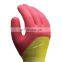Labor Protection Gloves Foam Latex Gloves Dip Rubber Coated Palm Anti-skid Wear-resistant Breathable Site Work Protective Gloves