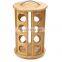 Multifunctional Durable Bamboo 360-degrees Revolving Coffee Pod Holder Nespresso Capsule Rack Organizer Storage