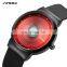 SINOBI Private Lable Man OEM Wristwatches Orange Dial Quartz Watch Custom Logo Minimalist Male Watch