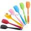 Multiple Color Silicone Baking Spatula Heat-Resistant Non-stick Cooking Kitchen Utensils Non-deformable Soft Baking Spatula