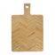 New Design Bamboo End Grain Cutting Board with Handle Chopping Block Kitchen Serving Charcuterie Cheese Board