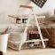 Nordic  2/3 tier metal water hyacinth fruit basket bread storage baskets kitchen vegetable drain basket kitchen storage