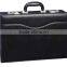 Black Professional Hard Business Briefcase, Locking Laptop Hard side Attache Case,leather laptop storage case