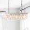 Modern American Crystal Glass Rod Pendants Chandelier Lighting Fixture For Living Room Dining Room Kitchen Island Foyer Lobby