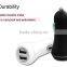OEM Single 12v 3100amp 2 port usb car charger with rubber painting