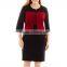 2015 Plus Size Ladies Long-Sleeve 2 Piece Jacket Dress