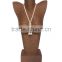 Factory price luxury high size jewellery exhibitor and presentation for jewelry counter and cabinet suede necklace display prop