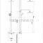 Top Shower, Hand Shower Thermostatic Bathroom Shower Faucet Set