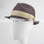 Stable in-stock fedora hats wholesale Free size short Brim Unisex 100% polyester cheap Fedora felt Hats fedora hat pattern
