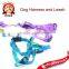 Jacquard spot wholesale pet leashes pet harness traction rope footprints selling