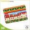 Eco-friendly UV Print Plastic 3d Christmas Placemat