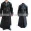 Mens Trench Coat Punk Gothic Steampunk Goth