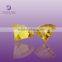 Special fan shaped golden cubic zirconia
