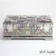High end wood jewelry box with lock and mirror
