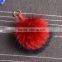 Bag Charm Real Raccoon Fur Ball Keychain Genuine Fox Fur Pompom Keychain Pendant Fox Fur Pompom Bag Accessoreis