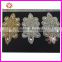 Hot sale latest crystal rhinestone applique, beaded bridal trim for wedding dresses China manufacturer