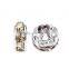 Silver Plated Jonquil Color #213 Rhinestone Jewelry Rondelle Spacer Beads Variation Color and Size 4mm/6mm/8mm/10mm